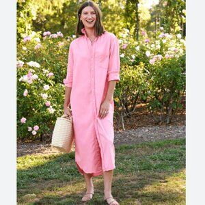 Frank & Eileen RORY Maxi Shirtdress FAMOUS DENIM Size: M SUNSET